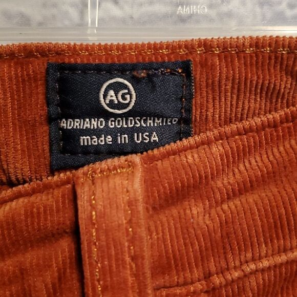 Adriano Goldschmied The Stevie slim straight orange corduroys - Picture 6 of 13